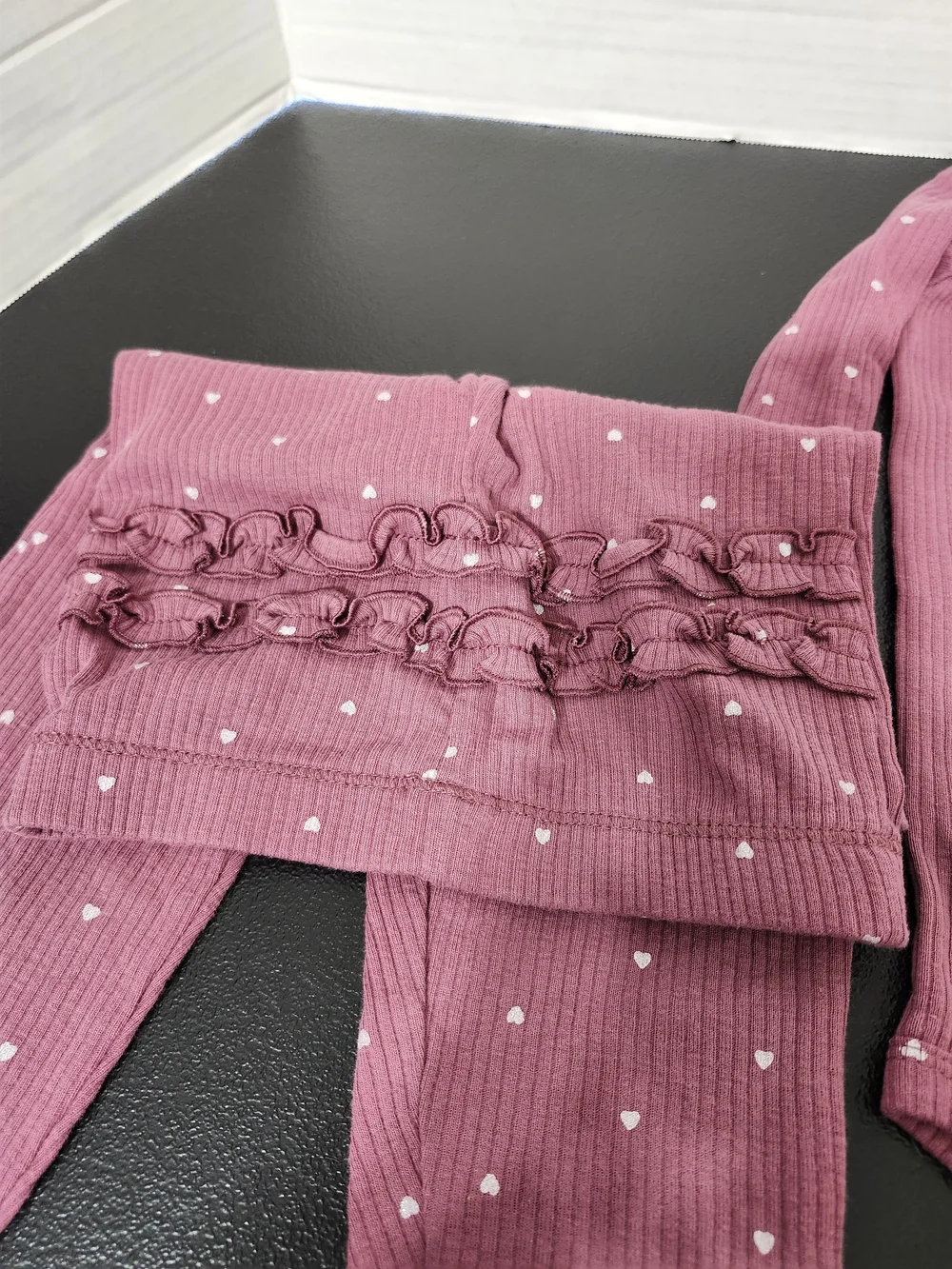 Girls 24 Months Long Sleeve Pant Sets Matching 2 Piece Set Bird Hearts Ruffle
